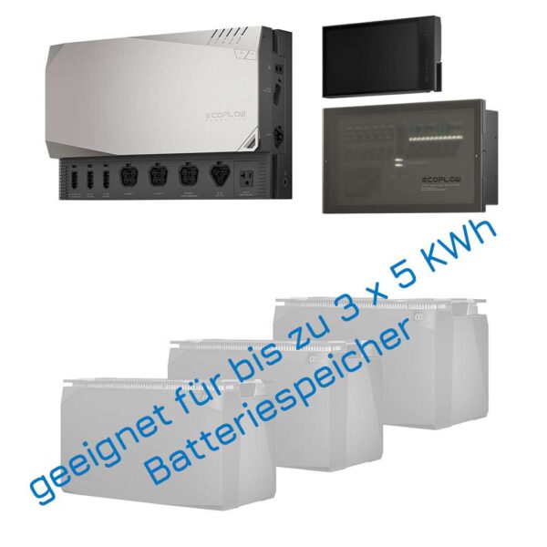 EcoFlow Independence Kit, Powerhub, Kit Konsole, AC/DC Smart Distribution Panel, erweiterbarer Speicher bis zu 3x5kWh
